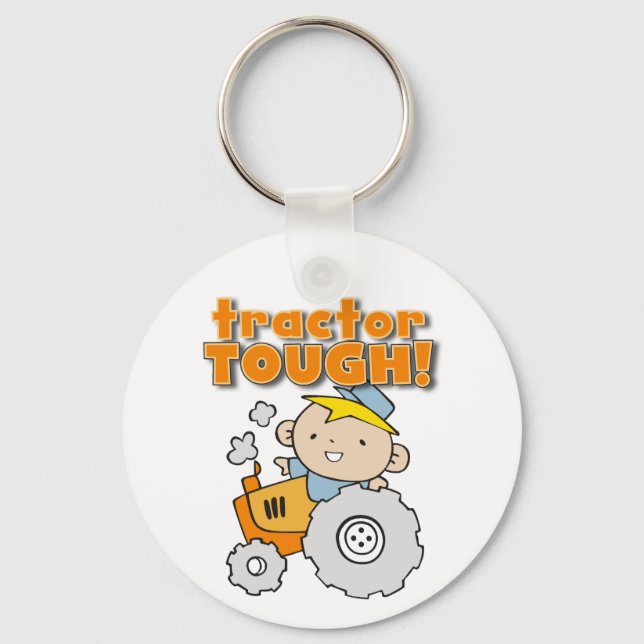 Tractor Tough T-shirts and Gifts Key Ring (Front)