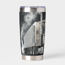 Tractor Trailer digital print tumbler
