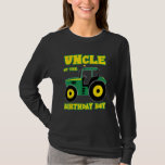Tractor Truck Uncle Of The Birthday Boy Funny Farm T-Shirt<br><div class="desc">Tractor Truck Uncle Of The Birthday Boy Funny Farm Boys</div>