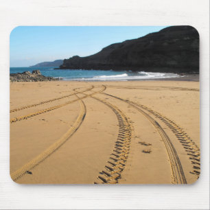 Tractor tyre marks mouse pad