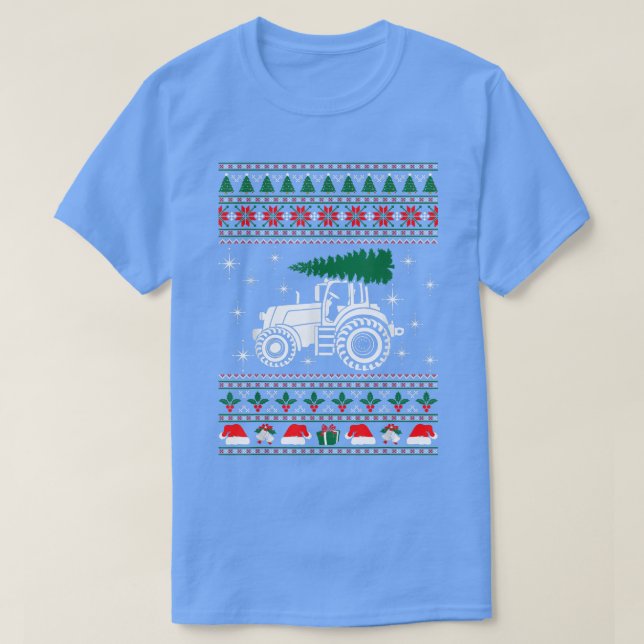 Tractor Ugly Christmas Sweater T  (Design Front)