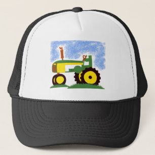 Tractor under Blue Sky Trucker Hat
