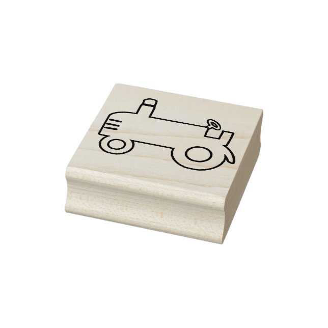 Tractor Wood Art Stamp (Stamp)