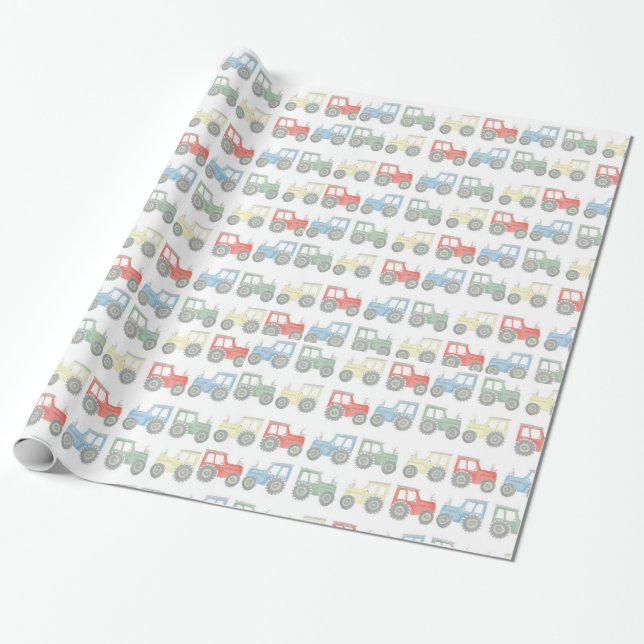 Tractor wrapping paper (Unrolled)