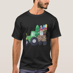 Tractors Costume Santa Christmas Funny Reindeer Li T-Shirt