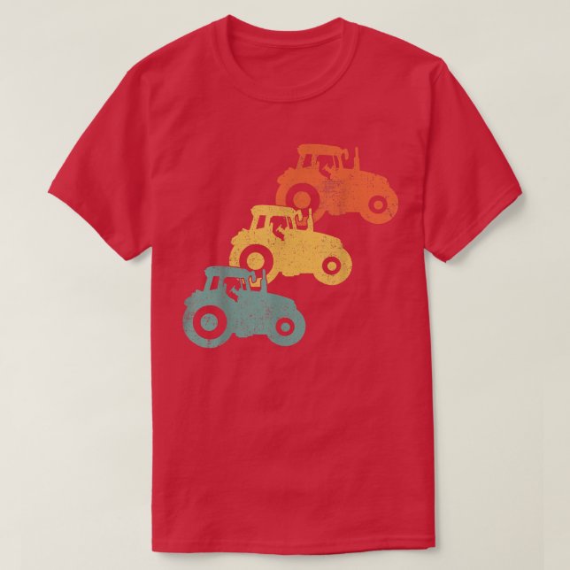 Tractors Farmer Tractor  T-Shirt (Design Front)