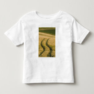 Tractors tracks through wheat, Tuscany, Italy Toddler T-Shirt