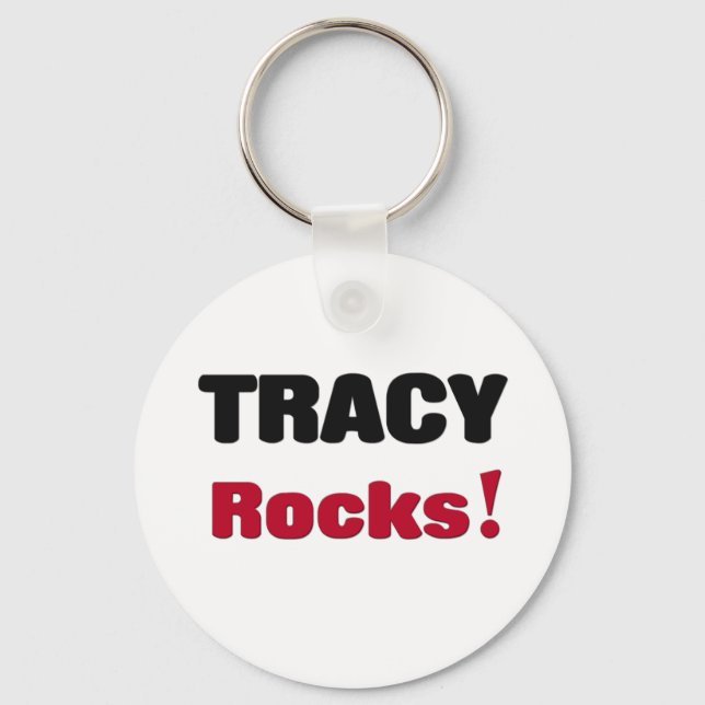 Tracy Rocks Key Ring (Front)