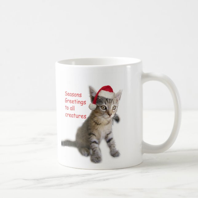 Tracy's Kitty, Seasons Greetings Coffee Mug (Right)
