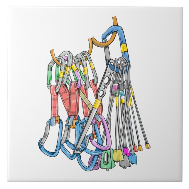 Trad climbing rack tile (Front)
