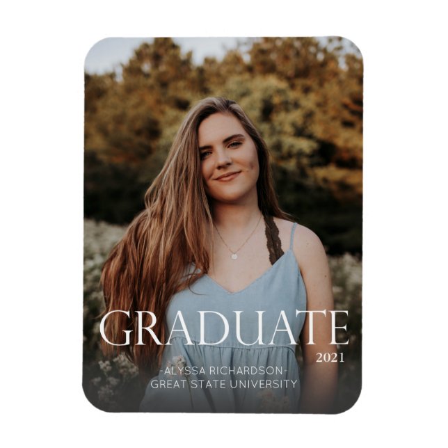 Trad Graduate 2 & Photo Graduation Magnet Lighter (Vertical)