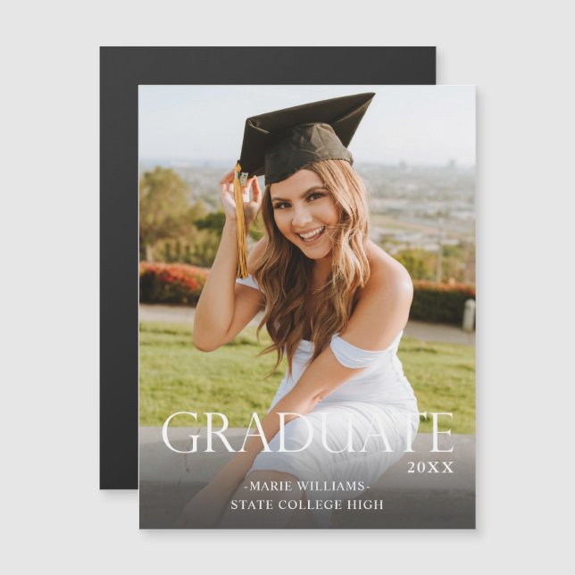 Trad Graduate 2M & Photo Graduation Magnet Lighter (Front/Back)