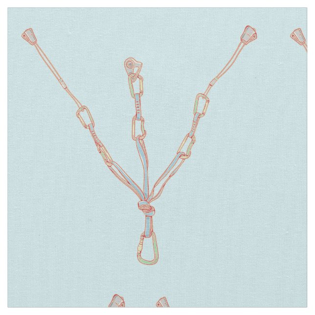 Trad rock climbing belay fabric (Close Up)