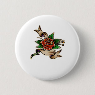 Trad Tattoo 005 Sticker 6 Cm Round Badge