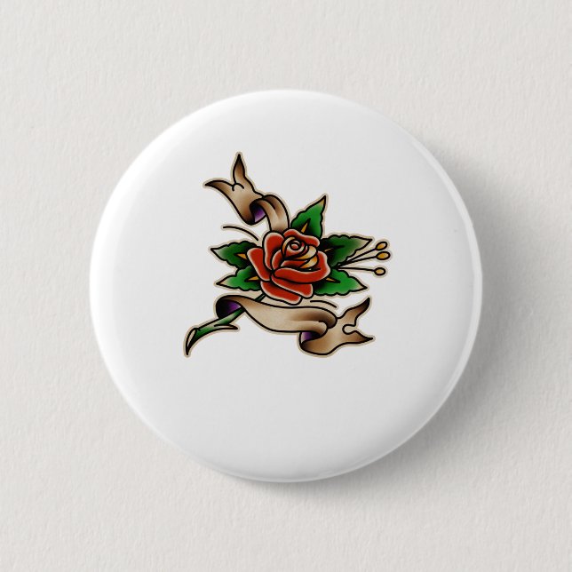Trad Tattoo 005 Sticker  6 Cm Round Badge (Front)