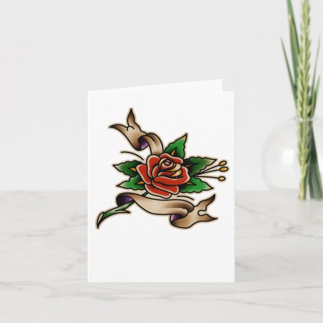 Trad Tattoo 005 Sticker  Card (Front)