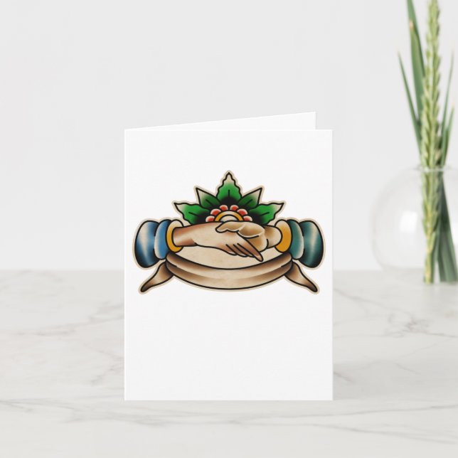 Trad Tattoo 008 Sticker  Card (Front)