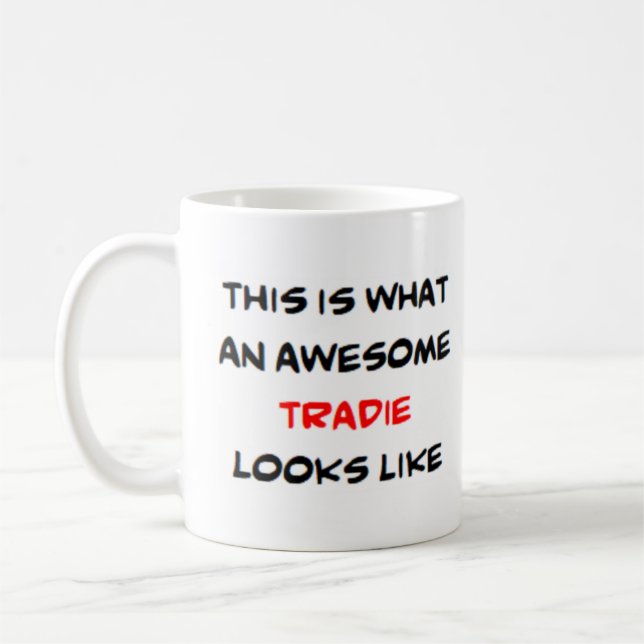 trade, awesome coffee mug (Left)