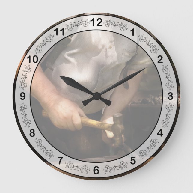 Trade - Blacksmith - The Blacksmith Large Clock (Front)