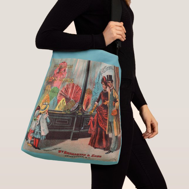 trade card William Broadhead & Sons dress goods Crossbody Bag (Close Up)