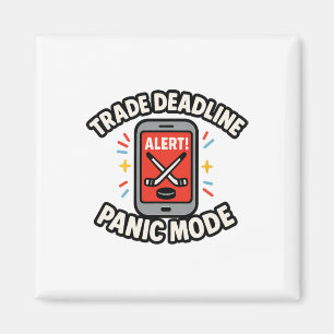 Trade Deadline Panic Mode Funny Fantasy Hockey Spo Magnet