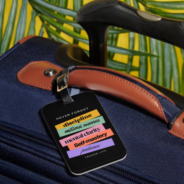 Trade design | Reminder | Motivation Luggage Tag (Front Insitu 1)