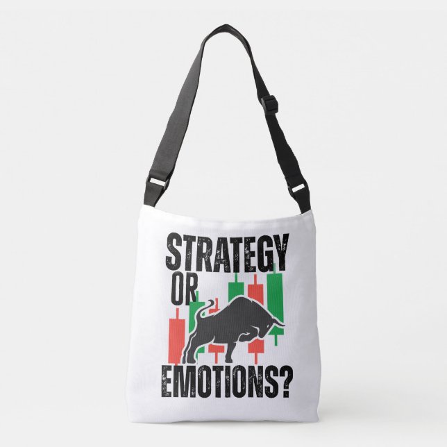 Trade Motivation | Bull market | Strategy Crossbody Bag (Front)