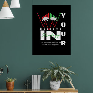 Trade Motivation Bullish Pattern Poster