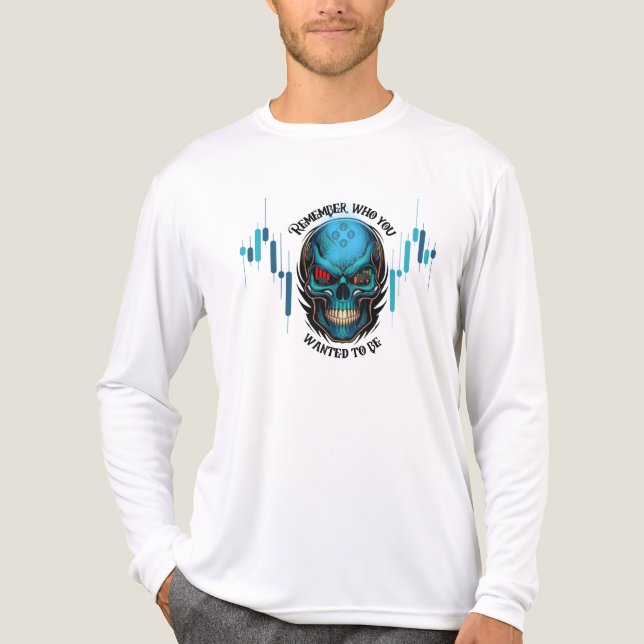 Trade Motivation | Skull | Remember  Tri-Blend Shirt (Front)