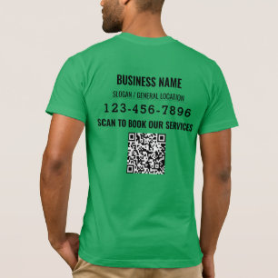 Trade Show Welcome Business Logo QR code T-Shirt