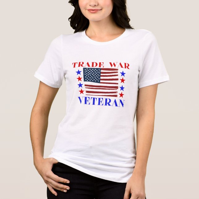 TRADE WAR VETERAN Tri-Blend SHIRT (Front)