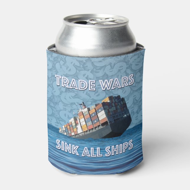 Trade Wars Sink All Ships Can Cooler (Can Front)