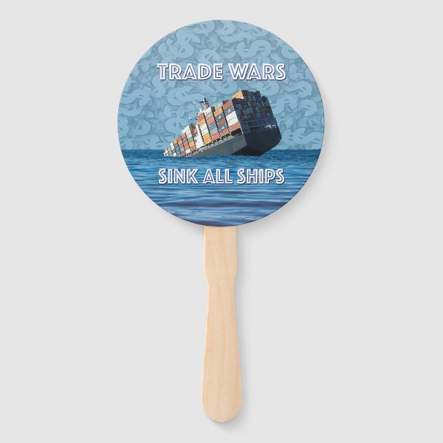 Trade Wars Sink All Ships Hand Fan (Front)