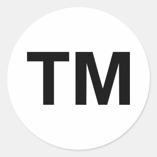 Trademark Classic Round Sticker (Front)