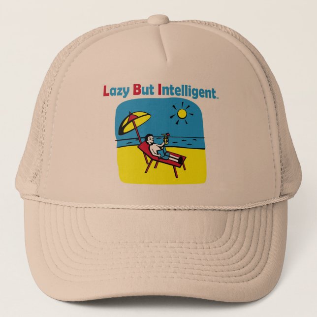 TRADEMARKED LAZY BUT INTELLIGENT HAT (Front)