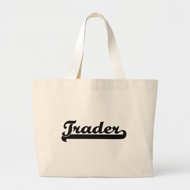 Trader Classic Job Design Large Tote Bag (Front)
