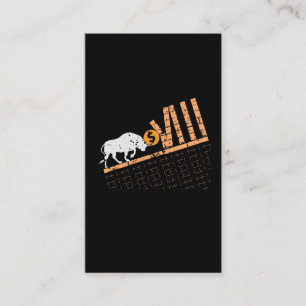 Trader Crypto Asset Trader Bull Trend Art Business Card