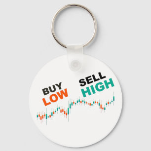 Trader Heartbeat Pulse Crypto Key Ring