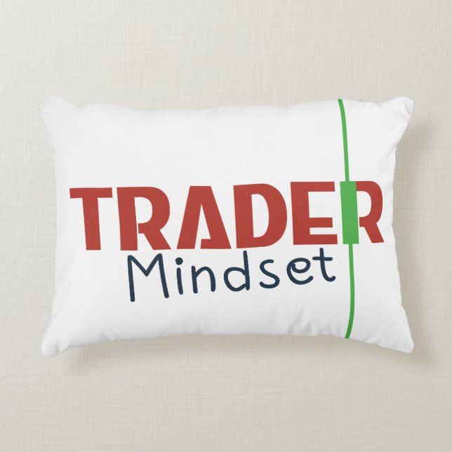 Trader Mindset – Discipline Focused Trading Decorative Cushion (Front)