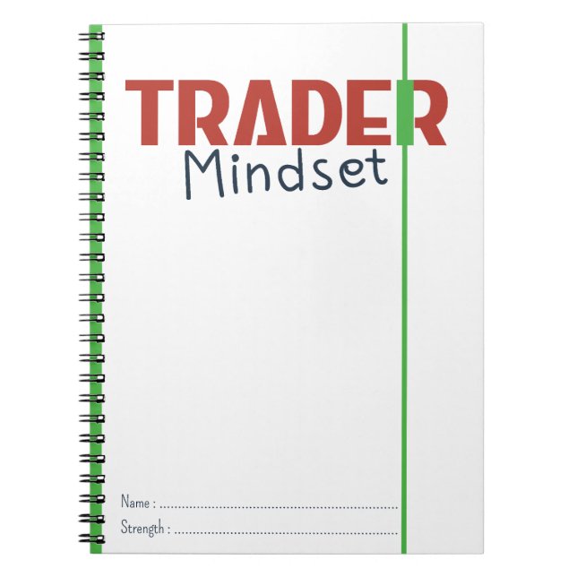 Trader Mindset – Discipline Focused Trading Notebook (Front)