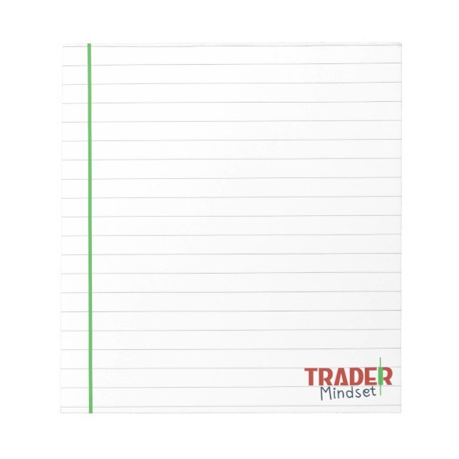 Trader Mindset – Discipline Focused Trading Notepad (Front)