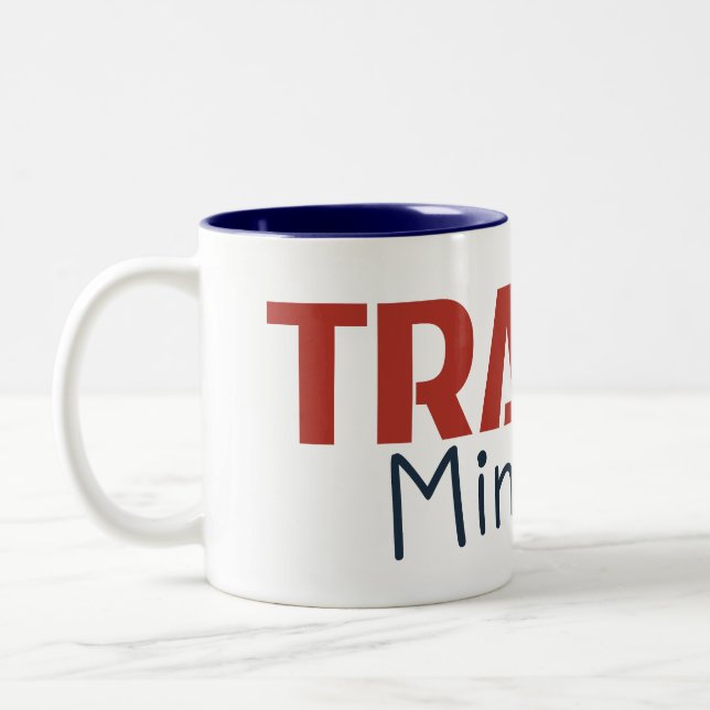 Trader Mindset – Discipline Focused Trading Two-Tone Coffee Mug (Left)