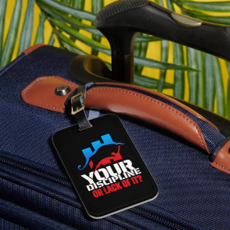 Trader motivation | Bull | Discipline Luggage Tag