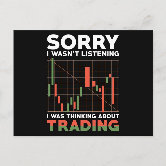 Trader Stocks Investor Gift Postcard (Front)