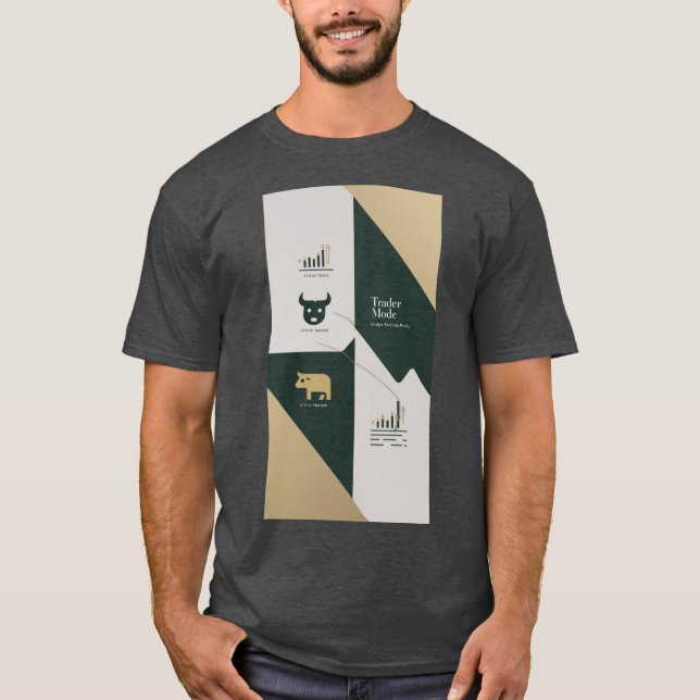 Trader Vibes – Candles, Coffee & Chaos T-Shirt (Front)
