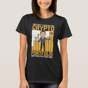 Traders Cryptocurrency Lifestyle Crypto Portfolio T-Shirt