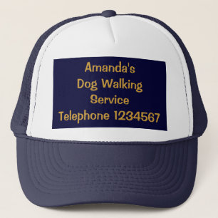 TRADES, DOG WALKING. TRUCKER HAT