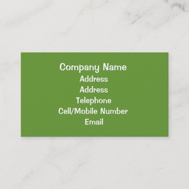TRADES. ELECTRICIAN. BUSINESS CARD (Front)