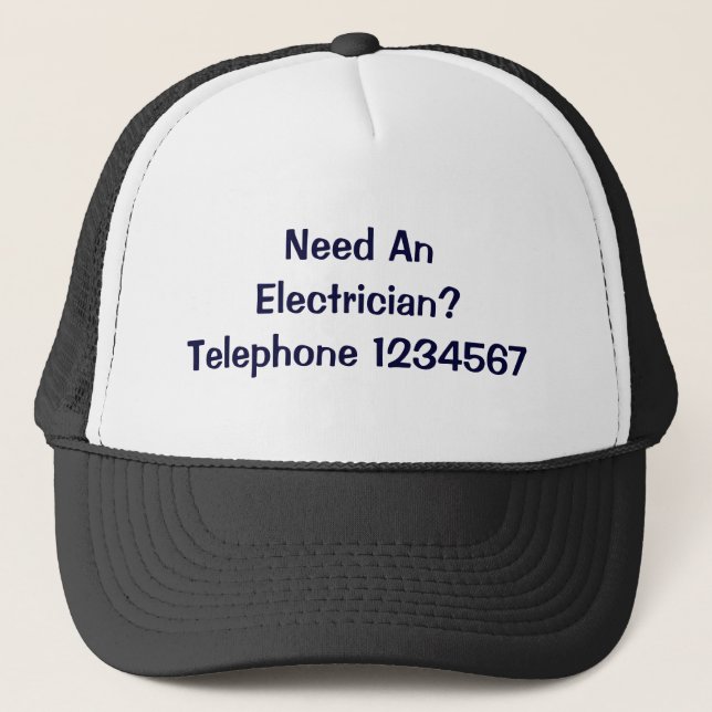 TRADES. ELECTRICIAN. TRUCKER HAT (Front)