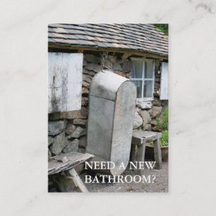 TRADES. NEW BATHROOMS. BUSINESS CARD